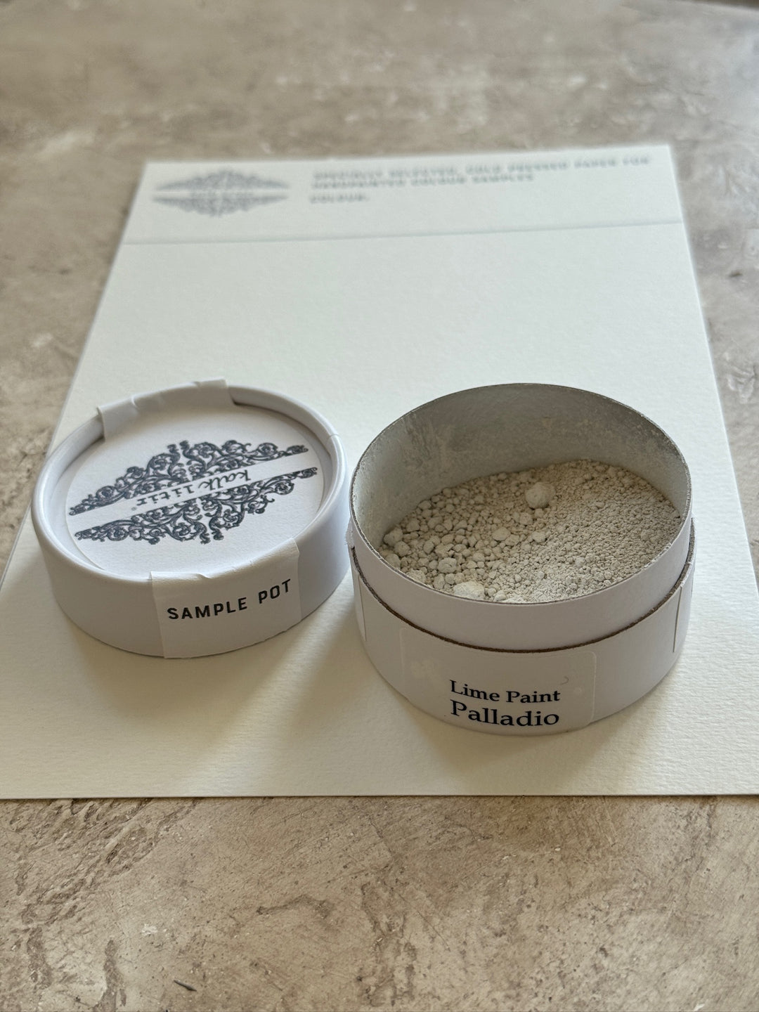 Lime Paint Sample Pots