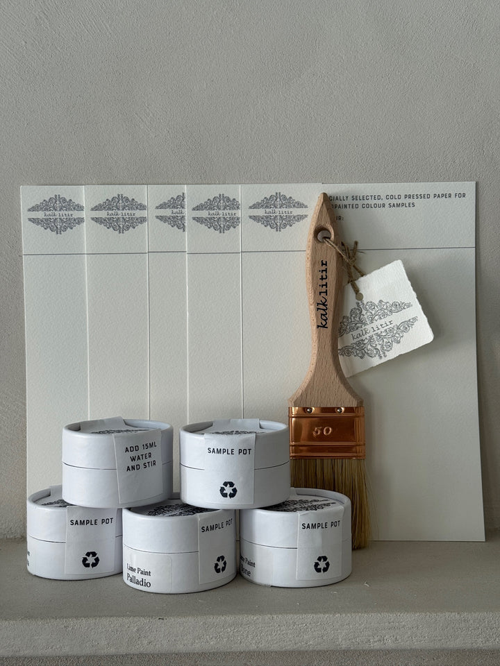 Lime Paint Sample Pots